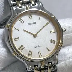 90s Vintage Seiko Dolce サントス コンビ サンレイ文字盤 - メルカリ