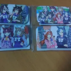 ウマ娘　　アニメキャラクター缶バッジ4個セット　コンビニ限定