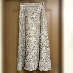 新品 SNIDELレースボリュームスカート