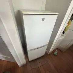 12/26 引取限定 SHARP 冷蔵庫 SJ-14E3-KW 2016年製