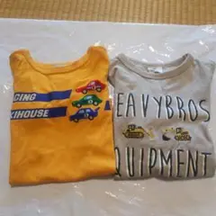 120㎝ミキハウス レーシングカー 長袖Tシャツ他1点