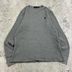 ひ*ま様 POLO RALPH LAUREN サーマル 長袖Tシャツ M グレー