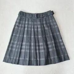 美品✨　バーバリーロンドン　スカート　メガチェック　ブラック　ベルト　44