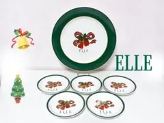 ニッコー ELLE クリスマス 皿セット 6枚 Xmas ケーキ 食器 プレート