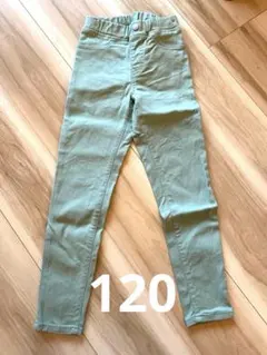 【GU ジーユー】ストレッチパンツ120 ミントグリーン