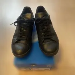 スタンスミス　ブラックレザー カジュアルスニーカー