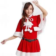 サンタクロース衣装5点セット コスチューム レディース フリーサイズ