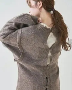 ぷ*ん様 Kastane レイヤード風2WAYダメージニット