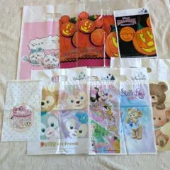 ディズニー　サンリオ　ちいかわ　ショップ袋　ショッパー　9点　セット