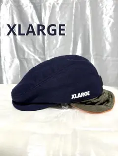 XLARGE(エクストララージ)メンズキャップ ハンチング ネイビー