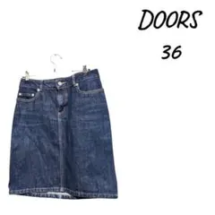 DOORS デニムタイトスカート 36
