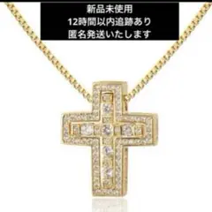 大人気　十字架型　ゴールド　ペンダント ネックレス　メッキクロス　ユニセックス