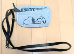 SNOOPY スマホショルダーバッグ グレーのサムネイル
