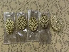 【49個】透かしパーツ　ゴールド