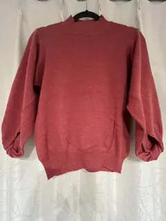 American Holic ハイネックニット 五分袖 レッド