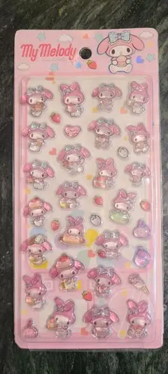 硬い　マイメロディ 立体シール