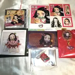 鬼滅の刃 竈門禰豆子 アクリルスタンド チャーム カード キーホルダー ピンズ