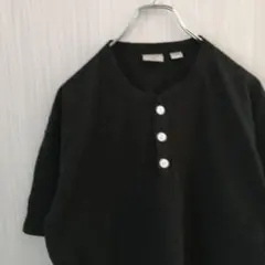 Good wear カットソー 半袖 ハーフボタン 黒 - メルカリ