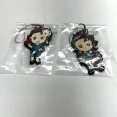 竈門炭治郎　ラバーストラップ　2点まとめ売り　きゅんキャラ