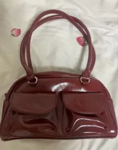 CHAIKA & KILTER ワインレッド ショルダーバッグ