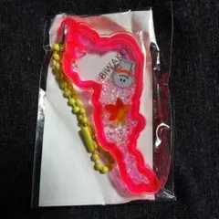 ★琵琶湖アクリルキーホルダー 比叡山 ピンク★