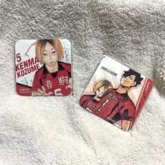 ハイキューJF2018アートコースター1弾音駒　孤爪研磨&黒尾鉄朗 2枚セット