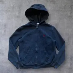 ラルフローレン キッズ M ジップパーカー ブラック フルジップパーカー