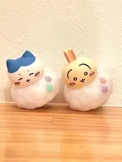 【新品】ちいかわ 雲の上のふわふわマスコット うさぎ ハチワレ 2種セット