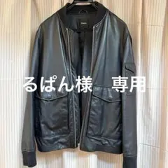 Theory ブラックレザージャケット theory ライダースのサムネイル