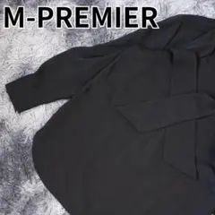 M-PREMIER レディース ボウタイブラウス 無地 日本製