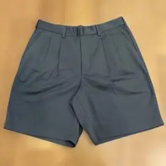 GU タックワイドハーフパンツ XXL グレー①