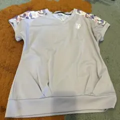 röche 薄紫 Vネック Tシャツ