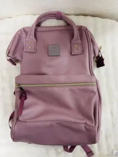 アネロ　anello 合皮リュック　ピンク　ラベンダー　Mサイズ