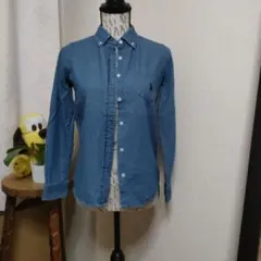 U.S. POLO ASSN. デニムシャツ 長袖Sサイズ