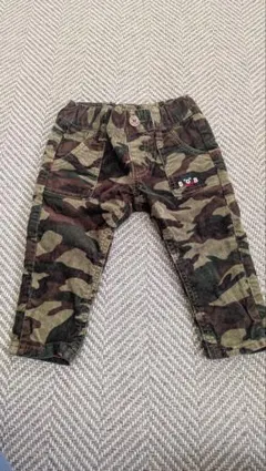 ダブルビー　迷彩コーデュロイパンツ　80cm