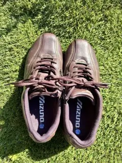 MIZUNO ミズノ ウォーキングシューズ25cm ブラウン メンズ靴