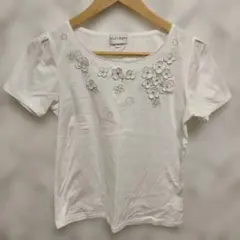 ✿courrèges クレージュ 半袖 Tシャツ ホワイト 38 Mサイズのサムネイル