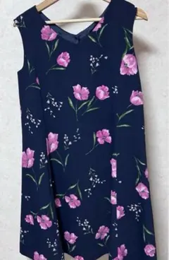 リランドチュール Rirandture ワンピース 花柄 紺色 春 デート