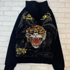 ed hardy zip up hoodie y2k ラインストーン　Mのサムネイル