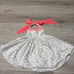 MARLMARL エプロン ベビー用 花柄 ピンク