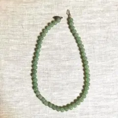 アベンチュリン　ビーズ　ネックレス