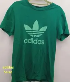 adidas トレフォイルロゴ Tシャツ グリーン