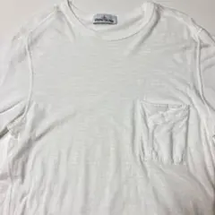 STONE ISLAND レーヨン混 ポケット Tシャツ ホワイト XLのサムネイル