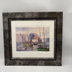 松本荘吉 水彩画 港の風景 - メルカリ