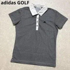 アディダスゴルフ★千鳥格子★薄手ストレッチ★ポロシャツ【レディース サイズM】