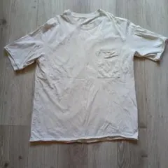 GU ジーユー ヴィンテージ加工 Tシャツ ホワイト L