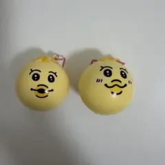 【2点セット】んぽちゃむ きみまろ ミニスクイーズマスコット