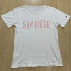 Champion チャンピオン　Tシャツ　白　ピンク　Mサイズ