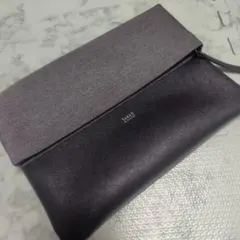 TAKEO KIKUCHI グレー ブラック クラッチバッグ