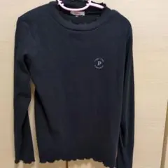 PINKlatte　ピンクラテ ブラック 長袖カットソー L